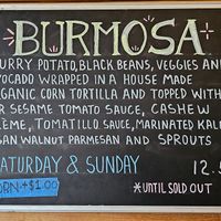 Weekend special burmosa at Judahlicious in San Francisco