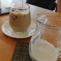 ice coffee and soya milk at LN Fortunate Coffee - Duta North in Kuala Lumpur