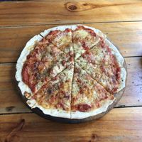 Margherita pizza at Peppermaint Guesthouse in Chiang Mai