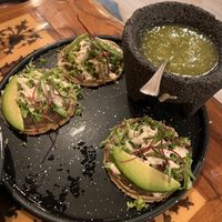 Sopecitos (3 of the 4 served)  at U.to.pi.a in Mexico City