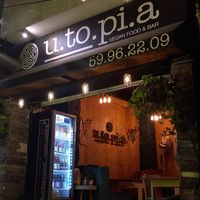 Cozy inside & outside area at U.to.pi.a in Mexico City