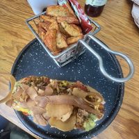 Hot dog con tocino   at U.to.pi.a in Mexico City