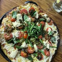 Bruschetta pizza  at U.to.pi.a in Mexico City