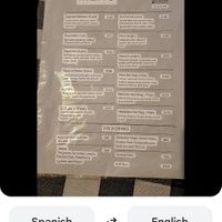 Menu translated. at U.to.pi.a in Mexico City