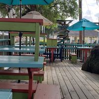 Outside seating at Indigo Coastal Shanty in Brunswick