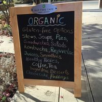 Nut Tree Cafe sidewalk sign at Nut Tree Cafe in North Vancouver