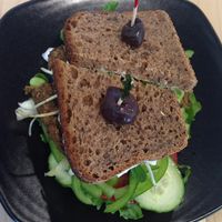 Veggie Burger at Nut Tree Cafe in North Vancouver