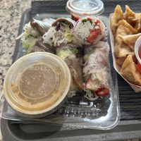 Summer rolls (tasted like they were made last summer )  at Tofoo Com Chay in San Jose