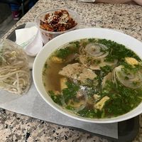 Vegan Pho and Vegan Teriyaki (above) at Tofoo Com Chay in San Jose