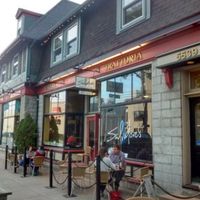 Outside at Salvatore's  in Halifax