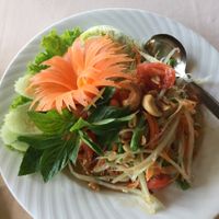 Green Papaya salad at The Whole Earth in Chiang Mai