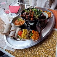 Dish 17b (vegan special Beyeaynetu) for 2 at Gadja Etiopisk in Stavanger