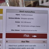 Explanations at Gadja Etiopisk in Stavanger