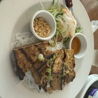 BBQ tofu vermicelli noodles  at Saigon Village in Chincoteague