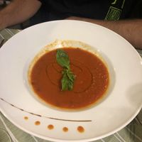 Tomato soup  at La Zagara in Taormina