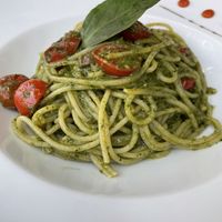 Spaghetti pesto   at La Zagara in Taormina