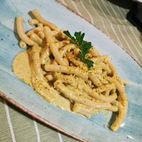 Pistachio macaroni at La Zagara in Taormina