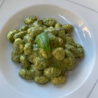 Gnocchi al pesto di basilico at La Zagara in Taormina