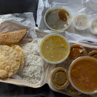Thali take-out. at Bhimas Veg in Artesia