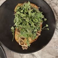 Mushrooms on toast, very big and delicious   at Plant Food + Wine in Los Angeles