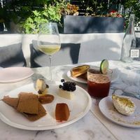 Cheese plate and fennel pollen butter with toast at Plant Food + Wine in Los Angeles