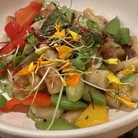 Gnocchi and spring vegetables   at Plant Food + Wine in Los Angeles