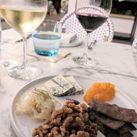 ELABORATE CHEESE PLATE
Climax Cheese, Buckwheat Crackers, Juniper Mustard, Pickled and Raw Vegetables at Plant Food + Wine in Los Angeles