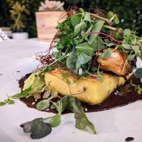 CHIPOTLE GLAZED MAITAKE MUSHROOM
Charred Sweet Corn, Sesame Mole at Plant Food + Wine in Los Angeles