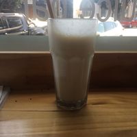 Banana peanut b milkshake at Day Kitty in Warrnambool