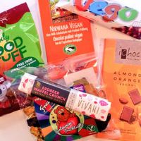 Great selection of vegan candies at Vegekauppa in Helsinki