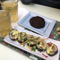 Vegan sushi & chocolate cookie @ Le Botaniste, Ghent  at Le Botaniste in Ghent