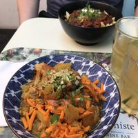 Vegetable tajine & pasta bolo @ Le Botaniste, Ghent  at Le Botaniste in Ghent