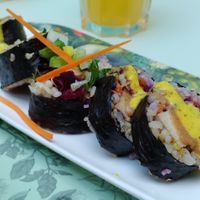 Sushi rolls at Le Botaniste in Ghent