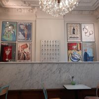 Postered wall at Le Botaniste in Ghent