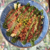 Pasta bolo at Le Botaniste in Ghent