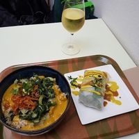 lunch with vegan wine at Le Botaniste in Ghent