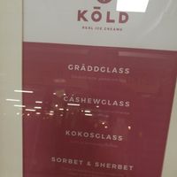 Placard at Köld in Malmo