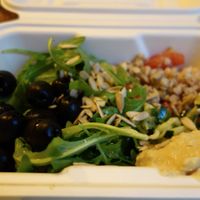 Salad from the buffet at Country Life Restaurant in Prague