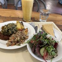 Mixed stuff from the buffet  at Country Life Restaurant in Prague