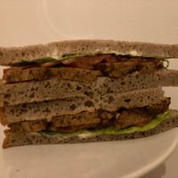 Vegan BLT at Country Life Restaurant in Prague