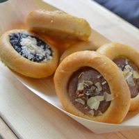 Pastries (at Prague Vegan Christmas Fair) at Country Life Restaurant in Prague