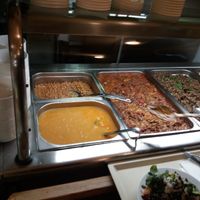 Buffet selection at Country Life Restaurant in Prague