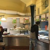 To the casher desk at Country Life Restaurant in Prague