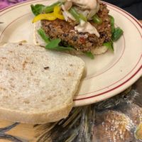 Black bean burger  at Seasons' Eatings in Napoleon