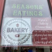 Exterior- window at Seasons' Eatings in Napoleon