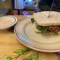 Black bean burger  at Seasons' Eatings in Napoleon