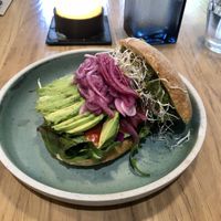Avocado sandwich at simpleRAW in Copenhagen