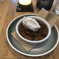 Rhubarb crumble and vegan icecream at simpleRAW in Copenhagen