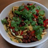 zucchini noodles at simpleRAW in Copenhagen