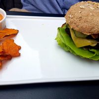 Burger at simpleRAW in Copenhagen